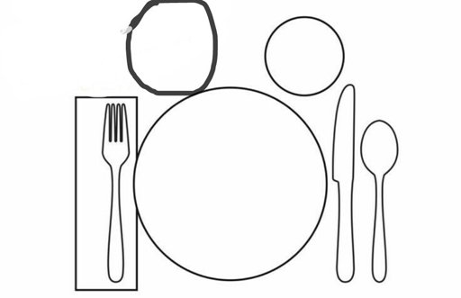 Place Setting Drawing Free Download On Clipartmag