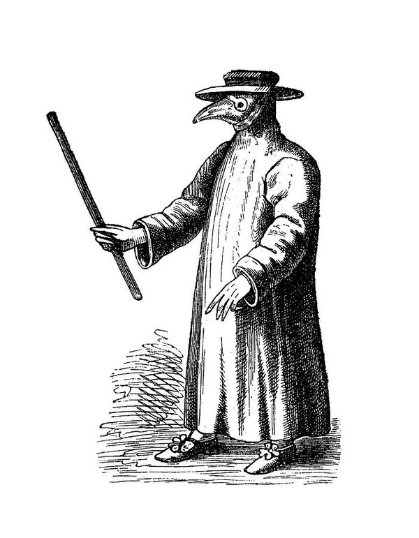 600x771 Plague Doctor Art Print
