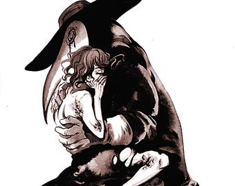 340x270 Plague Doctor Print Etsy