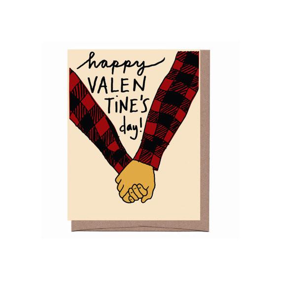 570x570 buffalo plaid valentine card
