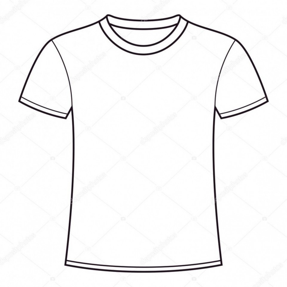 Plain White T Shirt Drawing