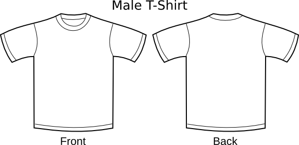 600x292 Plain T Shirts Clip Art