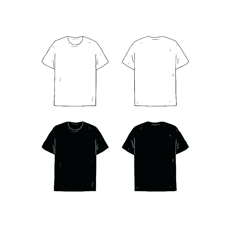 Plain White T Shirt Drawing | Free download on ClipArtMag