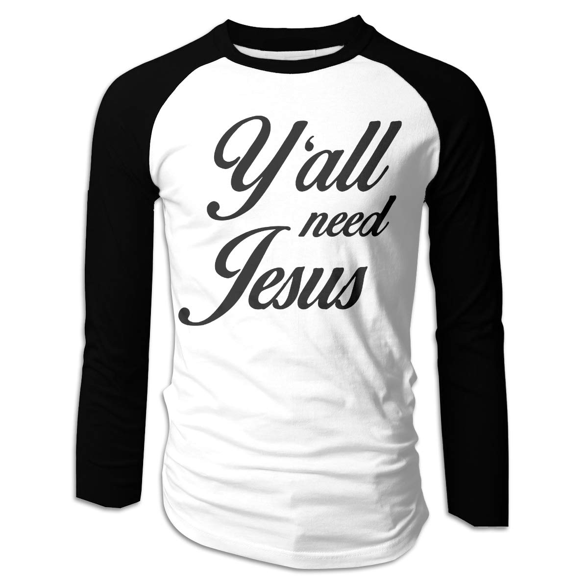 1200x1200 Jawanna Y'all Need Jesus Mens Casual Long Sleeve Plain