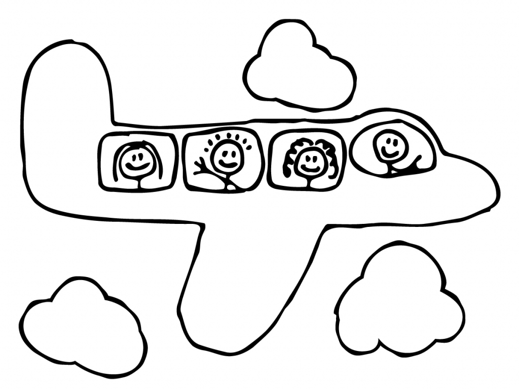 1024x768 Air Plane Cartoon Free Download Clip Art