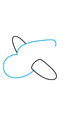 215x382 How To Draw A Plane Step