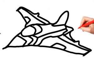300x210 Jet Drawing For Kids Plane Drawing For Kids How To Draw