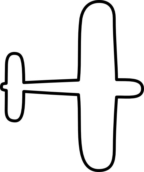 498x596 Plane Clipart Easy