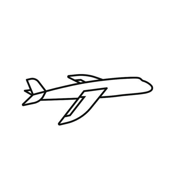 Plane Outline Drawing | Free download on ClipArtMag