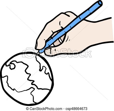 450x439 Creative Design Of Drawing Planet
