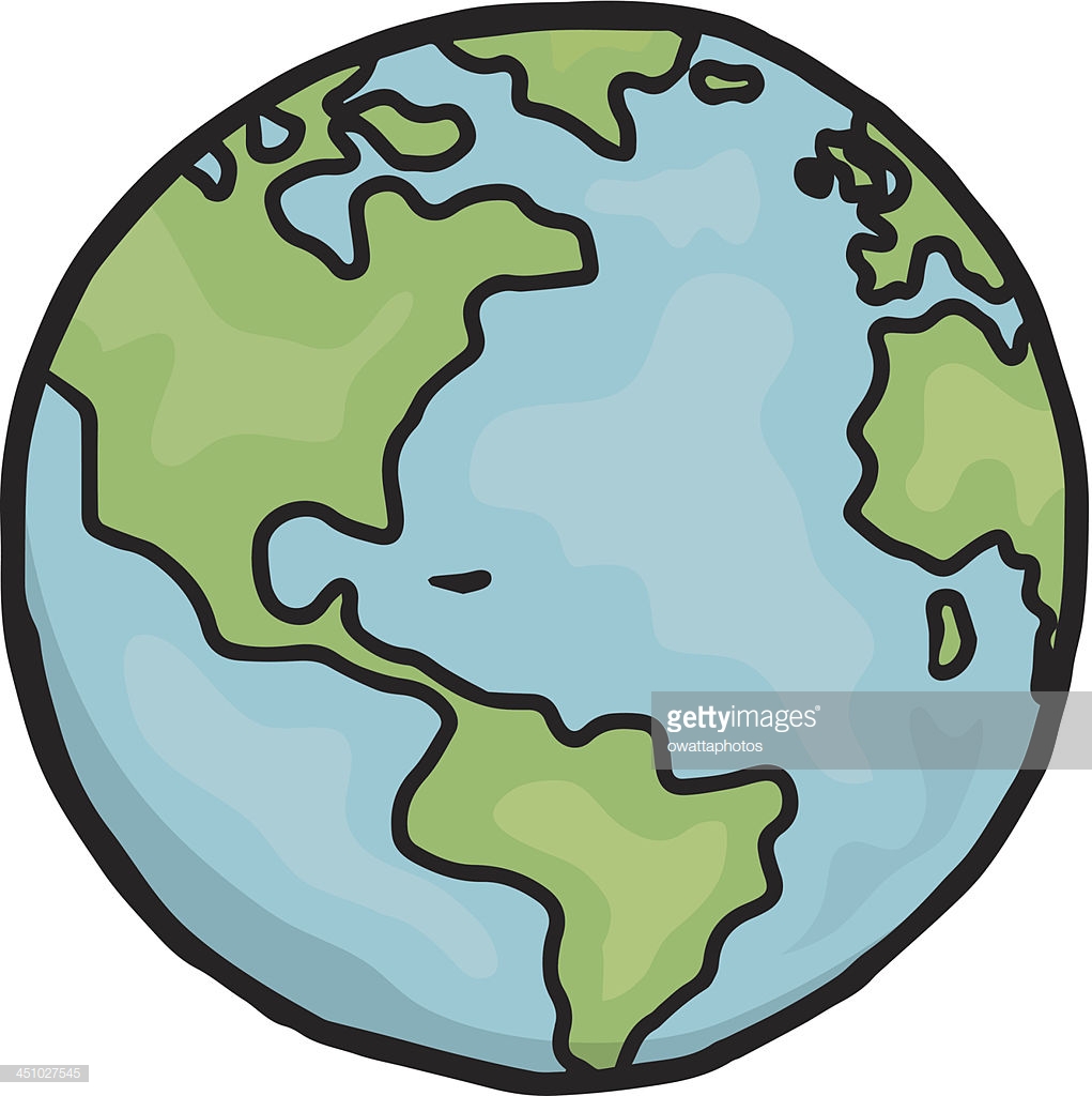 1021x1024 Collection Of 'cartoon Drawing Of Earth' Download More Than
