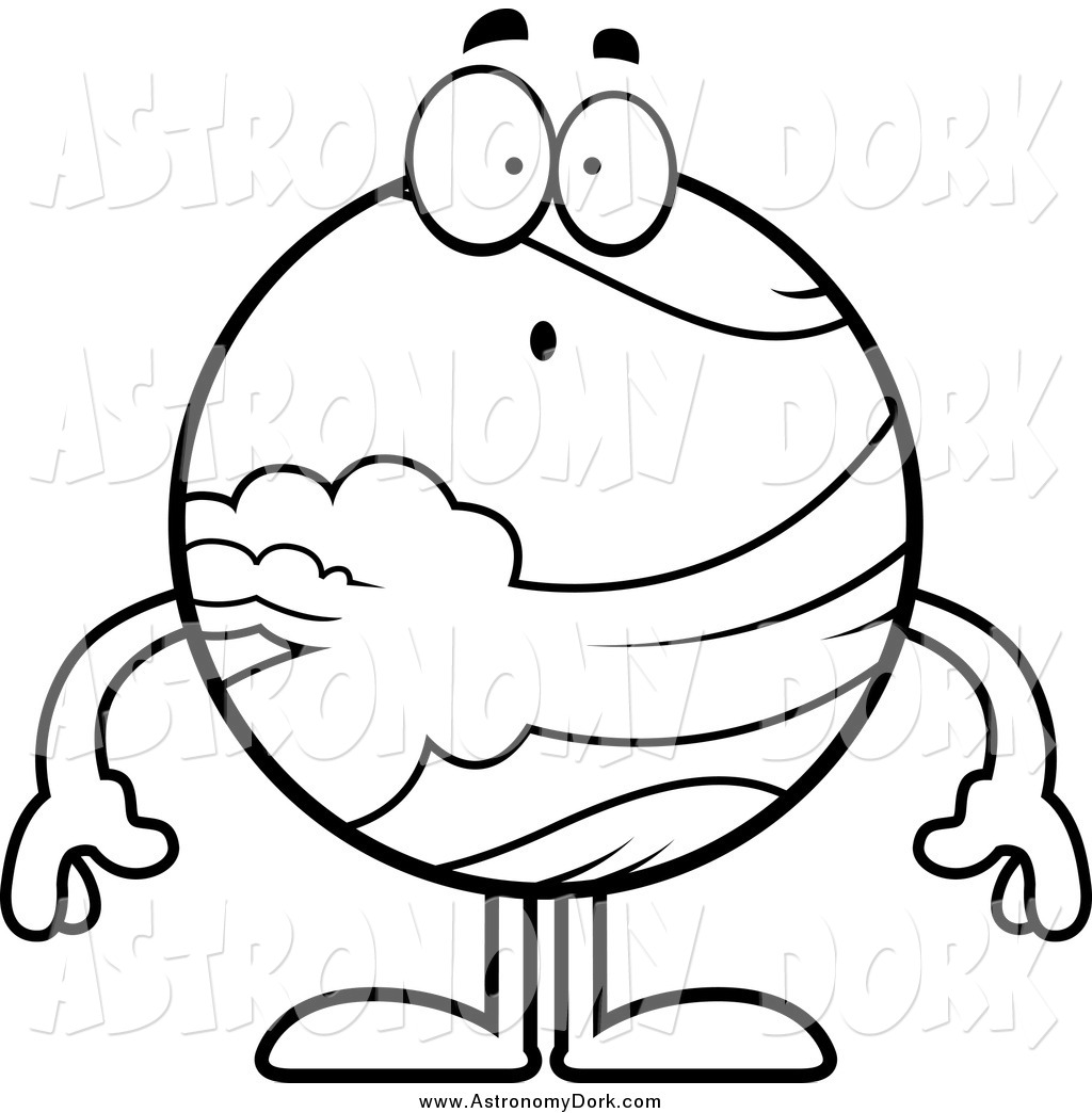 1024x1044 Clip Art Of A Lineart Surprised Planet Venus