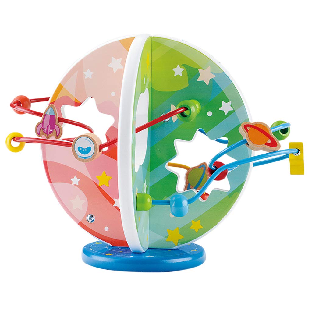 1024x1024 D Dolity Wooden Adventure Planet Bead Maze Roller Coaster Game