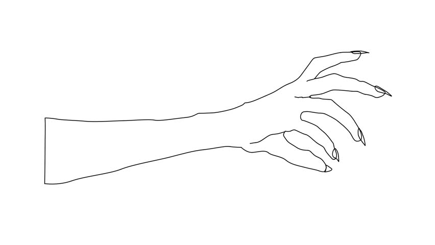 852x480 Animated Sketch Vector Drawing Doodle Stock Footage Video