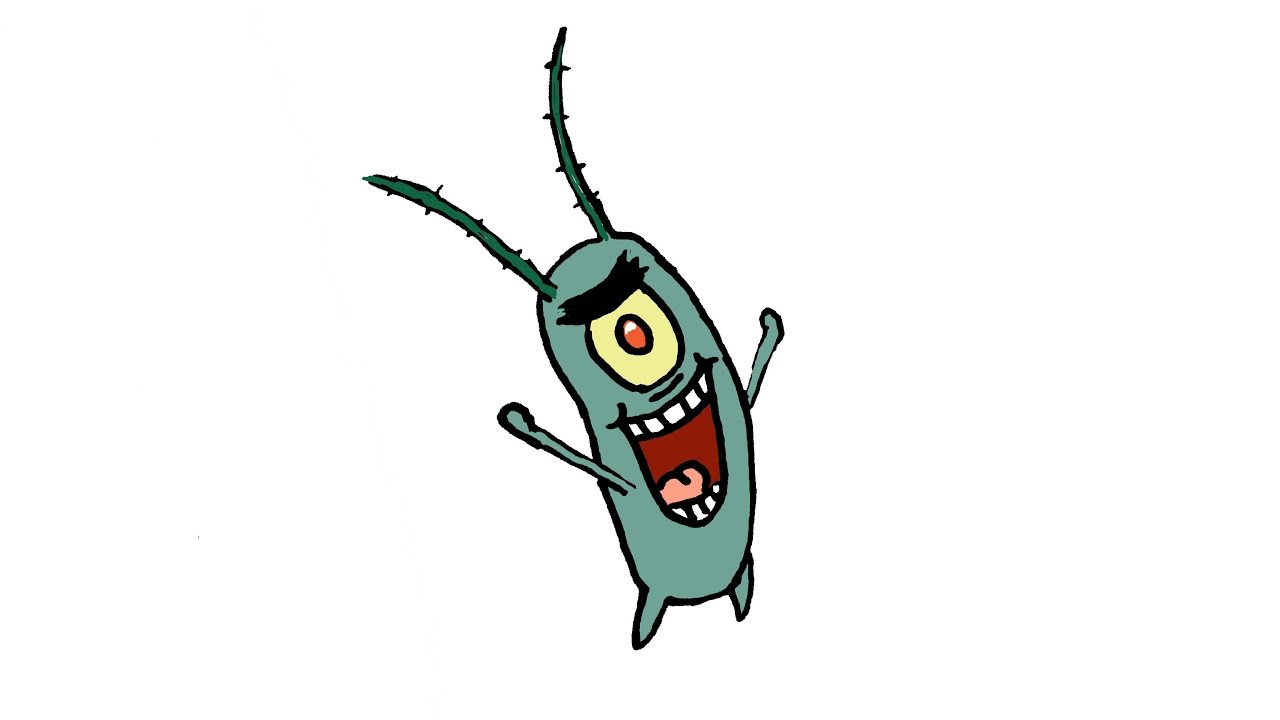 1280x720 how to draw sheldon james plankton