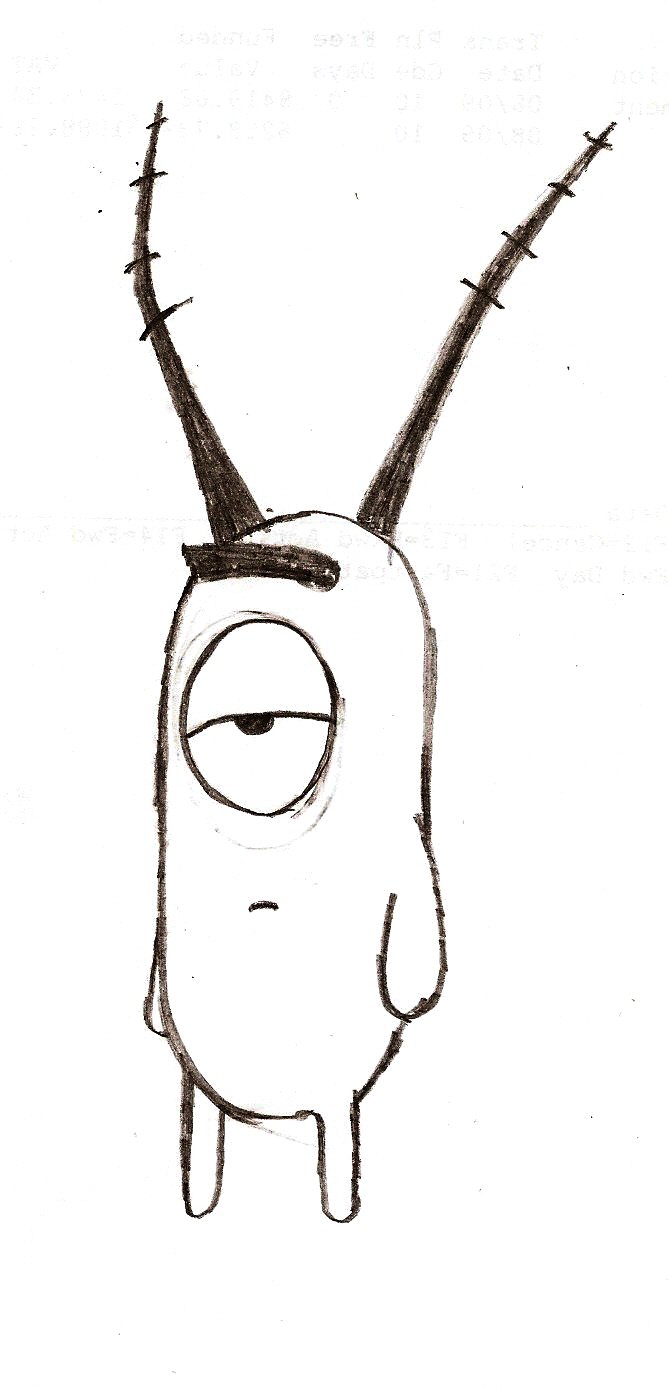 669x1390 Plankton Spongebob Drawing