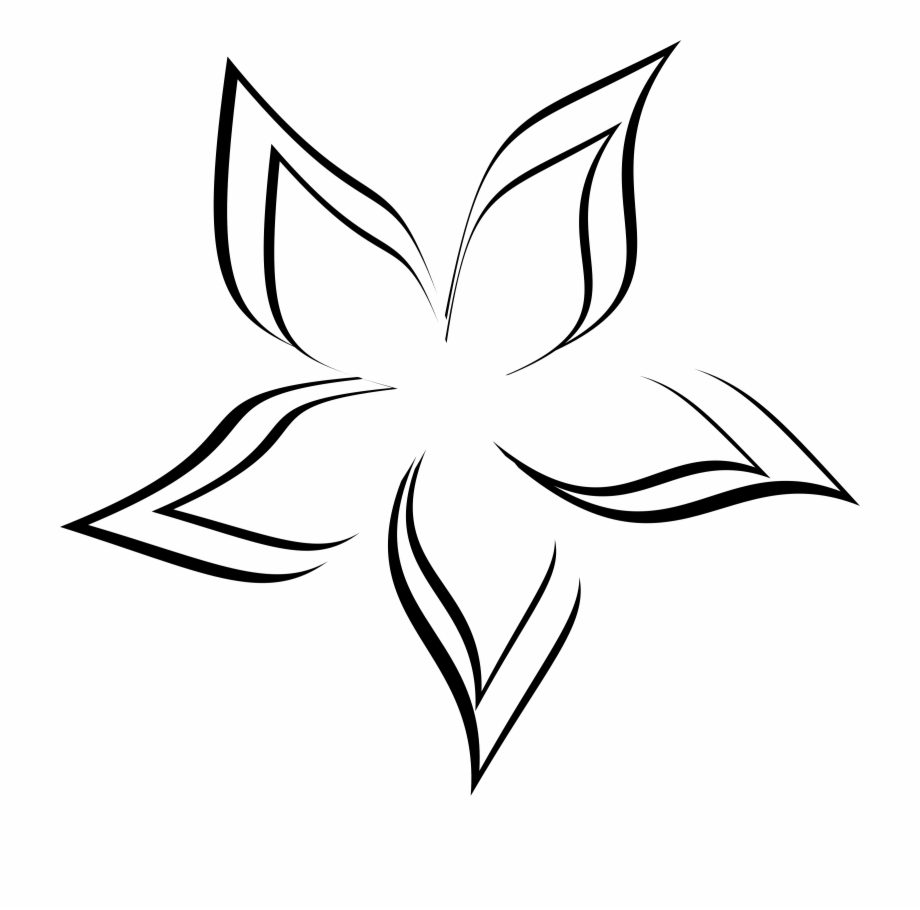 920x910 Abstract Black And White Flower Png