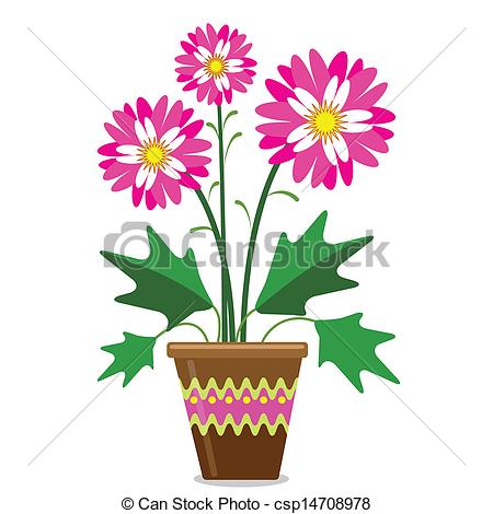 450x470 Collection Of 'potted Flower Drawing' Download More Than