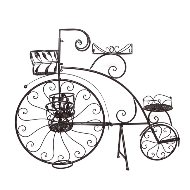 650x650 penny farthing bicycle planter rustic brown