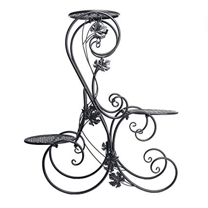 425x425 tier metal plant stand garden decor planter holder