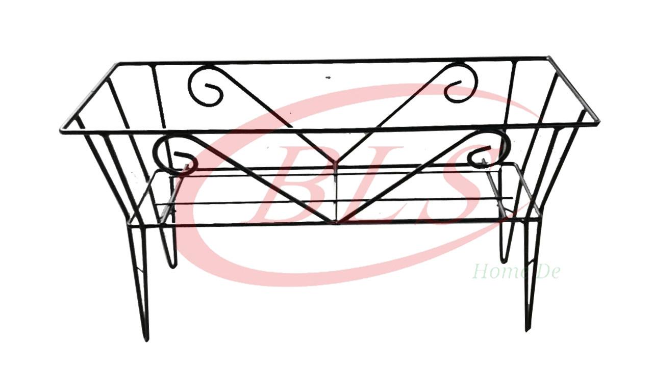 1280x720 black color iron planter box stand s