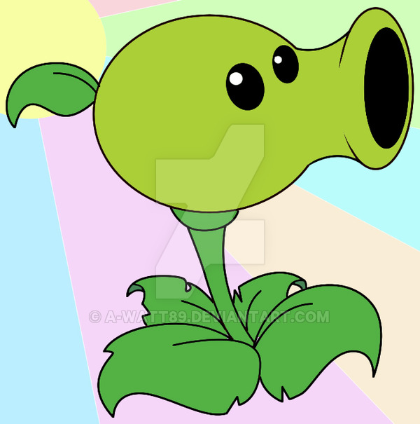 600x605 how to draw plants vs zombies pea shooter