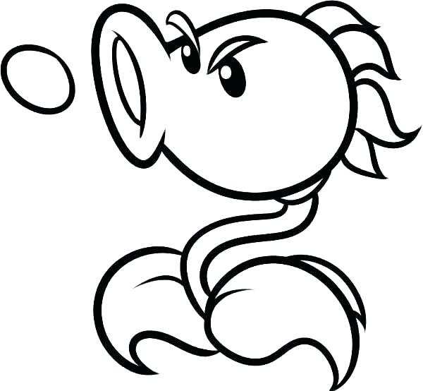 600x554 Plants Vs Zombies Coloring Pages