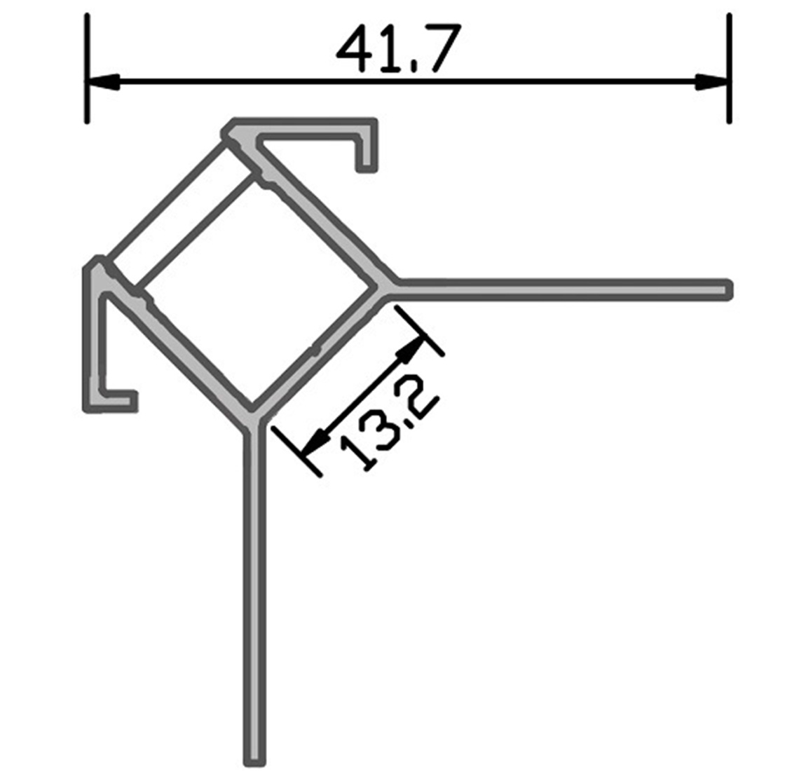 1150x1100 China Outside Corner Led Profile Light Which Can Be Covered