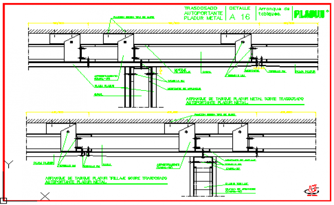650x400 metal plate rock of plaster design drawing