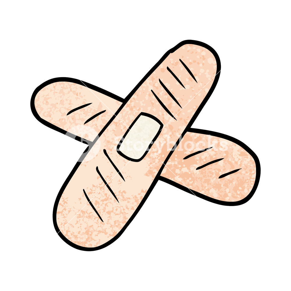 1000x1000 cartoon sticking plaster royalty free stock image