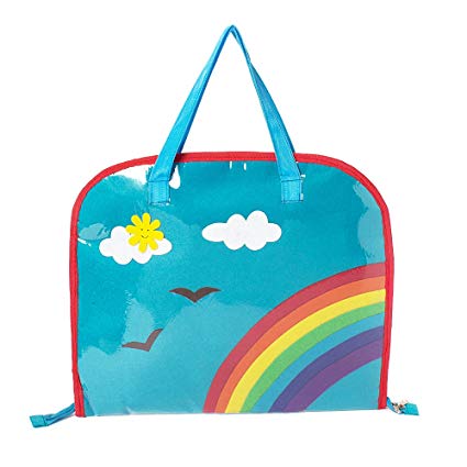 425x425 Li'll Pumpkins Plastic Aqua Rainbow Drawing Bag Bags