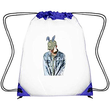355x355 Dalasak Transparent Pvc Plastic Stadium Drawstring