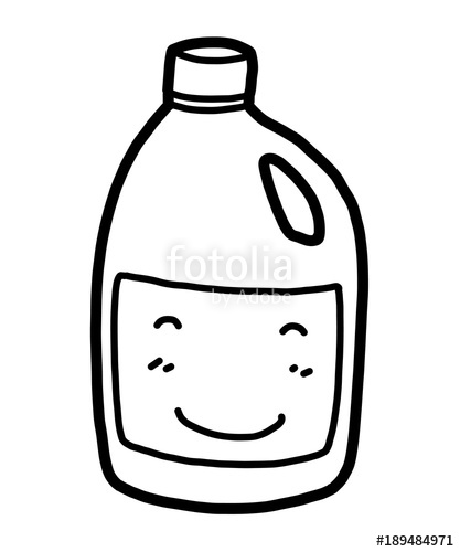 417x500 Smile Plastic Bottle Cartoon Vector And Illustration, Black