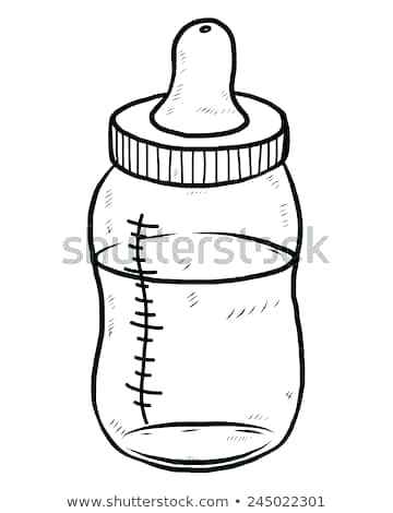 360x470 Baby Bottle Drawing How To Draw A Step
