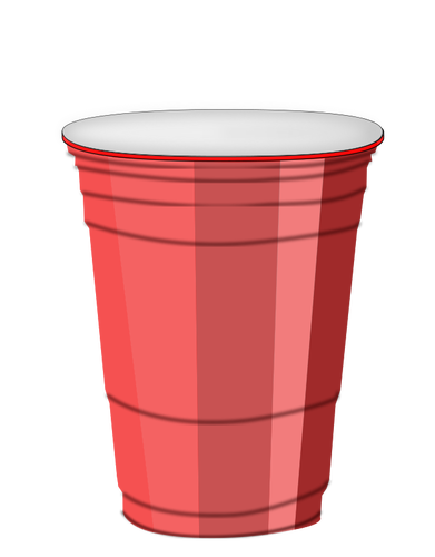 391x500 Plastic Cup Vector Drawing