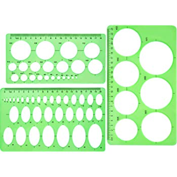 350x350 Circle Template Pieces Plastic Circle And Oval Templates