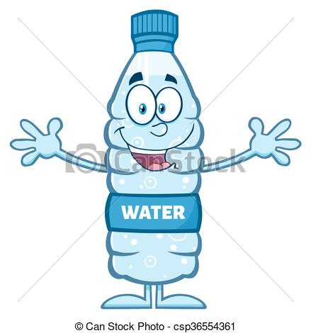 439x470 Water Plastic Bottle Wanting A Hug Smiling Water Plastic Clip