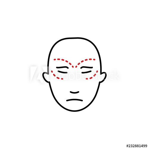 500x500 facial plastic surgery colored line icon simple colored element