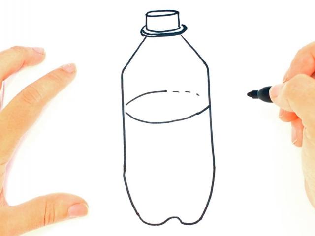 Plastic Water Bottle Drawing | Free download on ClipArtMag