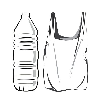 411x419 Plastic Waste Stock Vectors