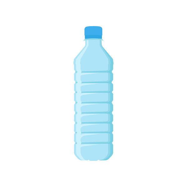 600x600 Blue Plastic Bottle For Drinking Water Small Container