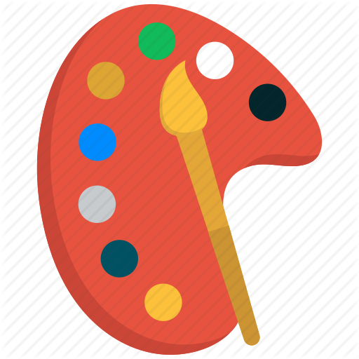 512x512 Brush, Colour, Drawing, Paint, Plate, Sketch, Tool Icon