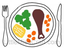 255x191 Pictures Of Dinner Plate With Food Drawing