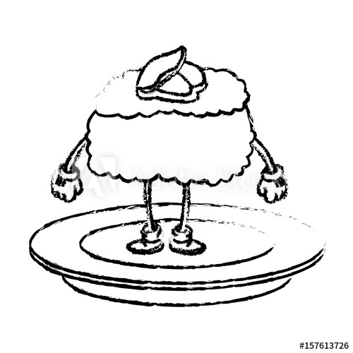 500x500 Cartoon Sushi With Plate Oriental Food Traditional Dinner Vector