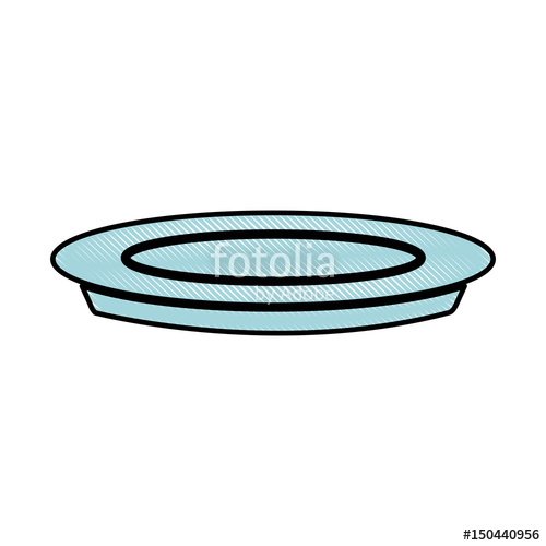 500x500 Drawing Plate Dish Food Cooking Image Vector Illustration Stock