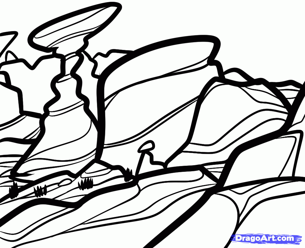 1000x814 How To Draw A Plateau, Step