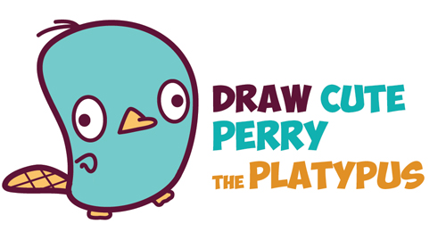 500x260 How To Draw Cute Kawaii Chibi Perry The Platypus From Phineas