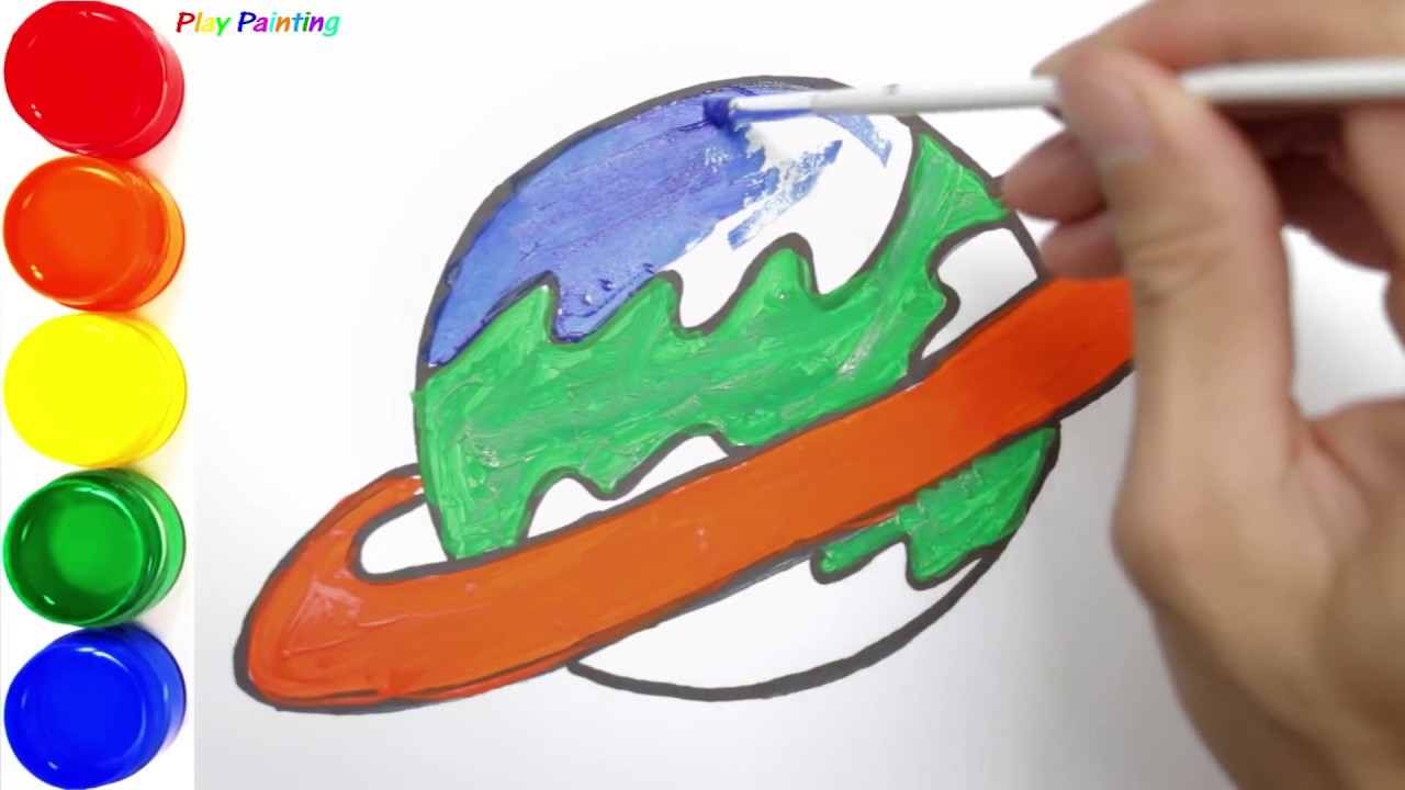 1280x720 Diy Draw Coloring The Globe For Beginners Play Painting