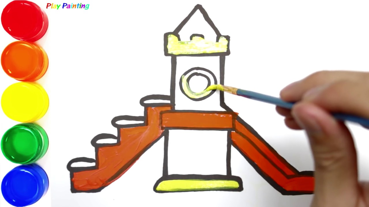 1280x720 Diy Draw Coloring Outdoor Playground Coloring Pages