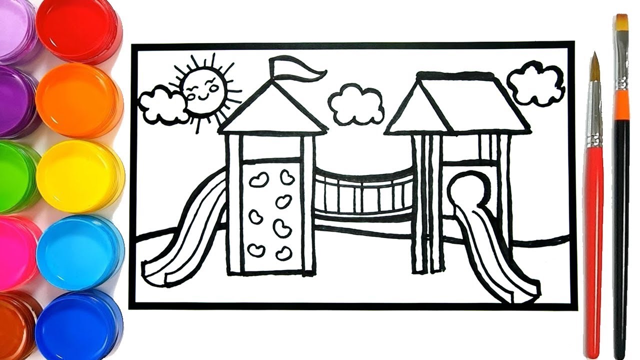 1280x720 Glitter Playground Drawing And Coloring Learn Colors